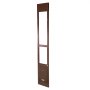 VEVOR Puerta para Perros, Puerta Corrediza de Cristal, Altura Ajustable de 1927–2040 mm, Marco de Aleación de Aluminio con Bisagras Metálicas Giratorias y Cerradura, Marrón, 2040 x 360 x 20 mm, L