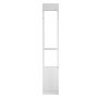 VEVOR Dog Door for Sliding Glass Door, 2311-2439 mm Adjustable Height, Aluminum Alloy Frame with Metal Rotating Hinges, Secure Lock Design, 346 x 600 mm Flap, Sliding Glass Pet Door for Renters