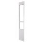 VEVOR Dog Door for Sliding Glass Door, 2311-2439 mm Adjustable Height, Aluminum Alloy Frame with Metal Rotating Hinges, Secure Lock Design, 346 x 600 mm Flap, Sliding Glass Pet Door for Renters