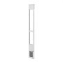 VEVOR Puerta Corrediza de Vidrio con Entrada para Perros, Altura Ajustable, Puerta para Mascota 20,6 x 13,3 cm, Compatible con Perros Pequeños, Marco de Aluminio, para Patio Balcón Terraza, Blanco
