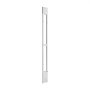 VEVOR Puerta Corrediza de Vidrio con Entrada para Perros, Altura Ajustable, Puerta para Mascota 20,6 x 13,3 cm, Compatible con Perros Pequeños, Marco de Aluminio, para Patio Balcón Terraza, Blanco