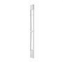 VEVOR Puerta Corrediza de Vidrio con Entrada para Perros, Altura Ajustable, Puerta para Mascota 20,6 x 13,3 cm, Compatible con Perros Pequeños, Marco de Aluminio, para Patio Balcón Terraza, Blanco
