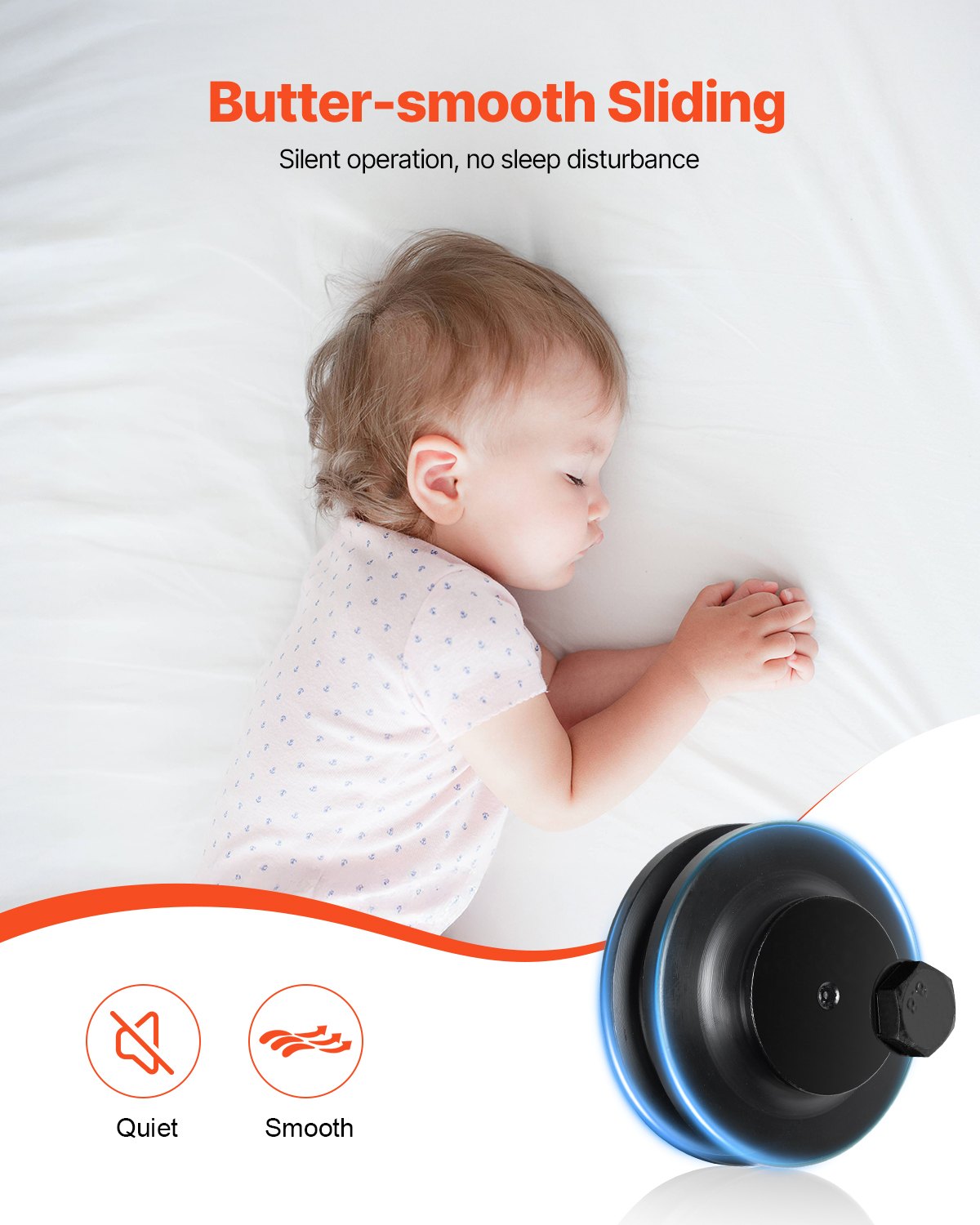 VEVOR Kit de Herrajes para Puerta Corrediza de Granero Riel de 3 m para Una Sola Puerta Ancho Máximo de 152 cm Espesor de 34,92-44,45 mm Carga de 150 kg Rodillo en Forma de J para Hogar, Negro