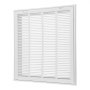VEVOR ventilation grille, suitable for installation opening (50.5 x 50.5 cm), filter NOT included, wall-mounted exhaust grille, powder-coated steel return air grille
