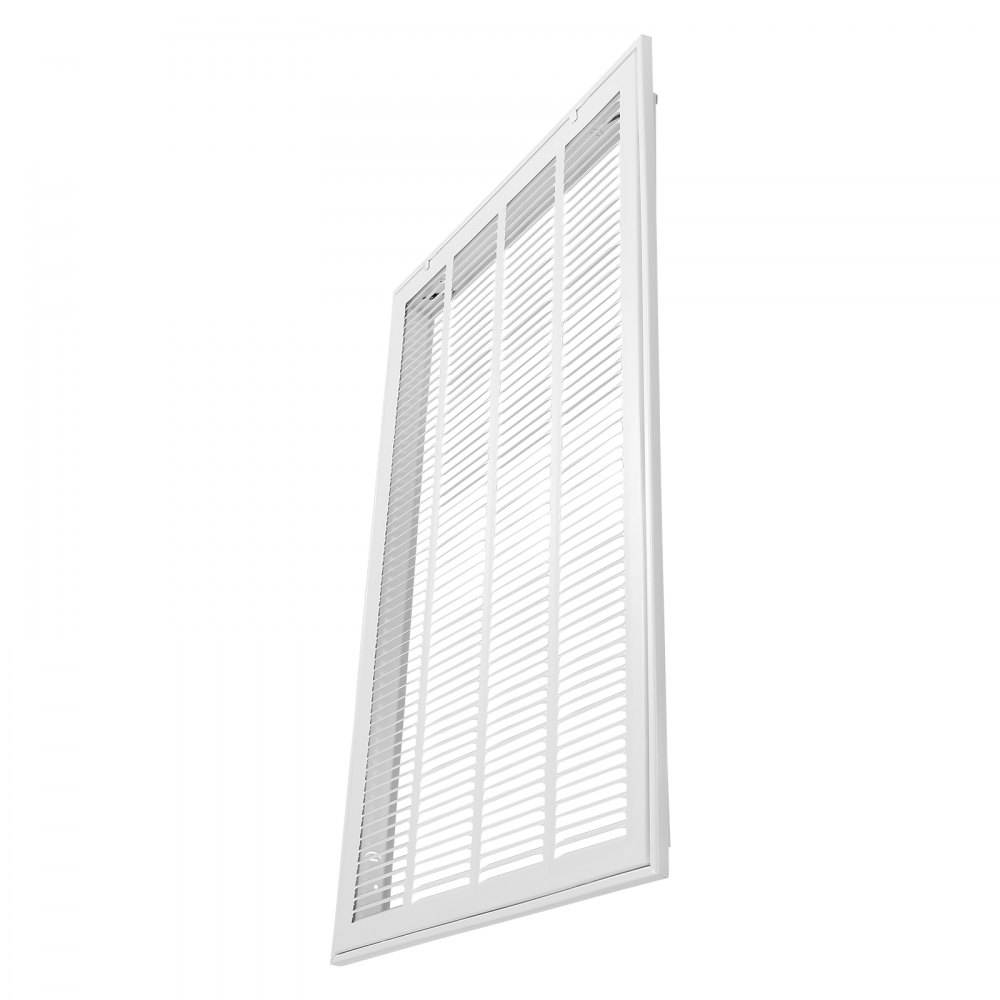 VEVOR Rejilla de Filtro de Aire de Retorno, Se Adapta a la Abertura del Conducto de 50,5 x 75,5 cm de Ancho, Filtro no Incluido, para Pared, con Recubrimiento en Polvo, 57,2 x 83 x 4 cm, Blanco