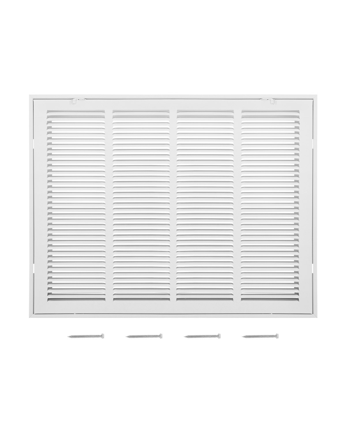 VEVOR return air filter grille, suitable for installation opening (60.5x45.5 cm), filter NOT included, wall-mounted exhaust grille, powder-coated steel return air grille