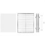 VEVOR Organizador Extraíble Debajo del Fregadero 460x533x85 mm Cesta Deslizante 1 Nivel de Acero Cromado Cajón Deslizante Carga de 13 kg Deslizamiento Suave Tamaño de Instalación 490x563x185 mm