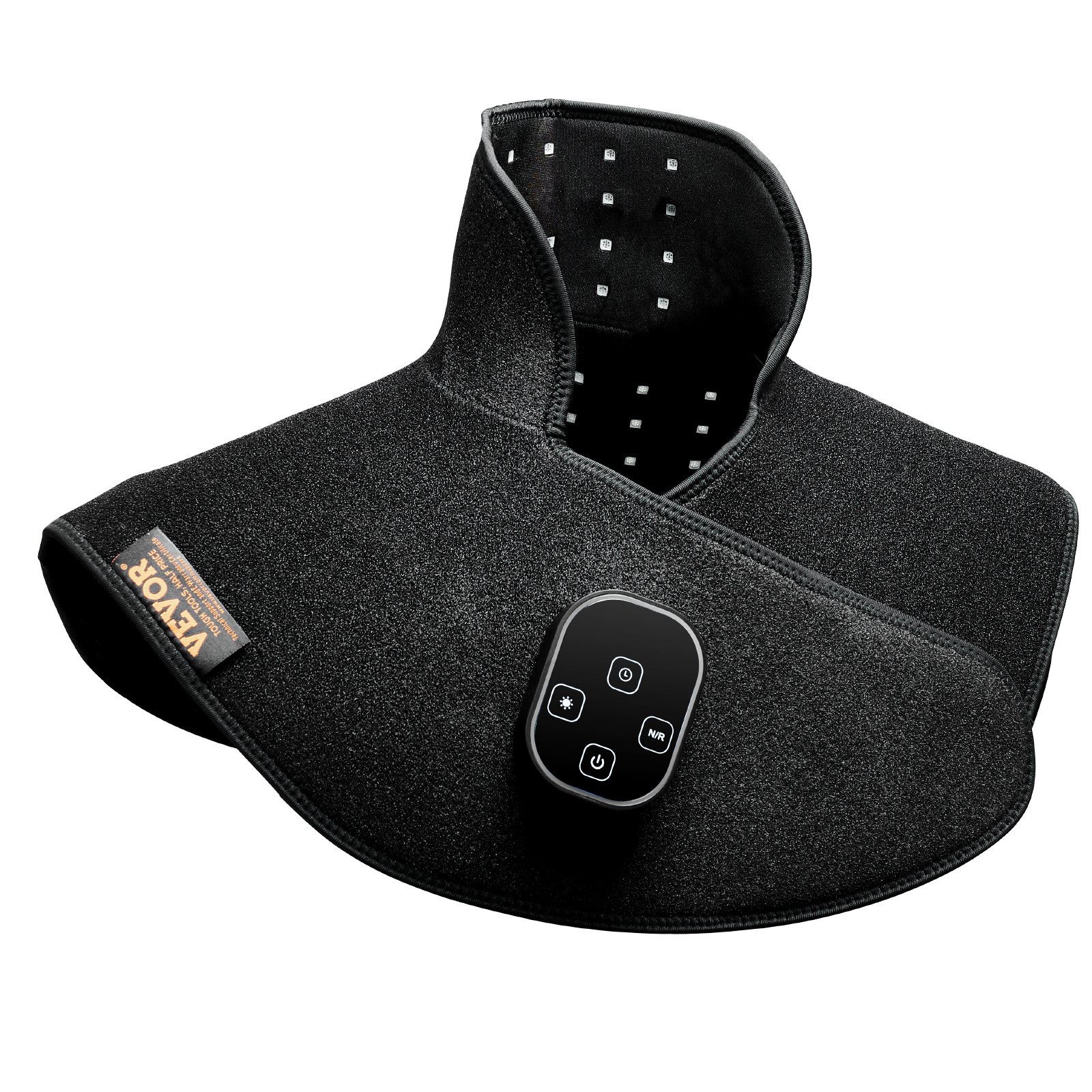 VEVOR Terapia de Luz Roja Hombros Cuello Espalda 140 LED Terapia de Luz Roja Portátil 660nm 850nm con Temporizador Pulso de 10 Hz 3 Intensidades Inalámbrica para Aliviar la Fatiga y el Dolor Muscular