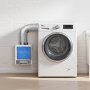 VEVOR Kit de Ventilación 3 en 1 para Secadora de Interior, con Cajón de Agua, a Puerto de Escape 99 mm, con Recordatorio Inteligente de Sobrecalentamiento y 4 Almohadillas Purificadoras, Blanco