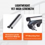 VEVOR Barras Transversales Universales de Techo Portaequipajes de Aluminio Compatibles con Rieles Laterales Elevados con Espacio Carga de 90 kg con Cerraduras, para SUV, Sedanes, Furgonetas