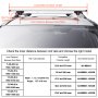 VEVOR Barras Transversales de Techo Portaequipajes de Aluminio Compatibles con Rieles Laterales Elevados con Espacio para Distancia Interior entre los Rieles 19-116 cm, Diámetro del Tubo 28-68 mm