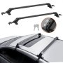 VEVOR Barras Transversales de Techo Portaequipajes de Aluminio Compatibles con Techos sin Riel Lateral Distancia Interior Compatible entre Canalones de 1050-1090 mm Capacidad de Carga de 70 kg