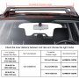 VEVOR Barras Transversales de Techo Portaequipajes de Aluminio Compatibles con Rieles Laterales ranurados sin espacio para Distancia Interior entre los Rieles 104-110 cm, Tamaño de Tubo 20-50 mm