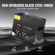 VEVOR 120 W Limpiador Ultrasónico Digital de 3 L con Calentador y Temporizador