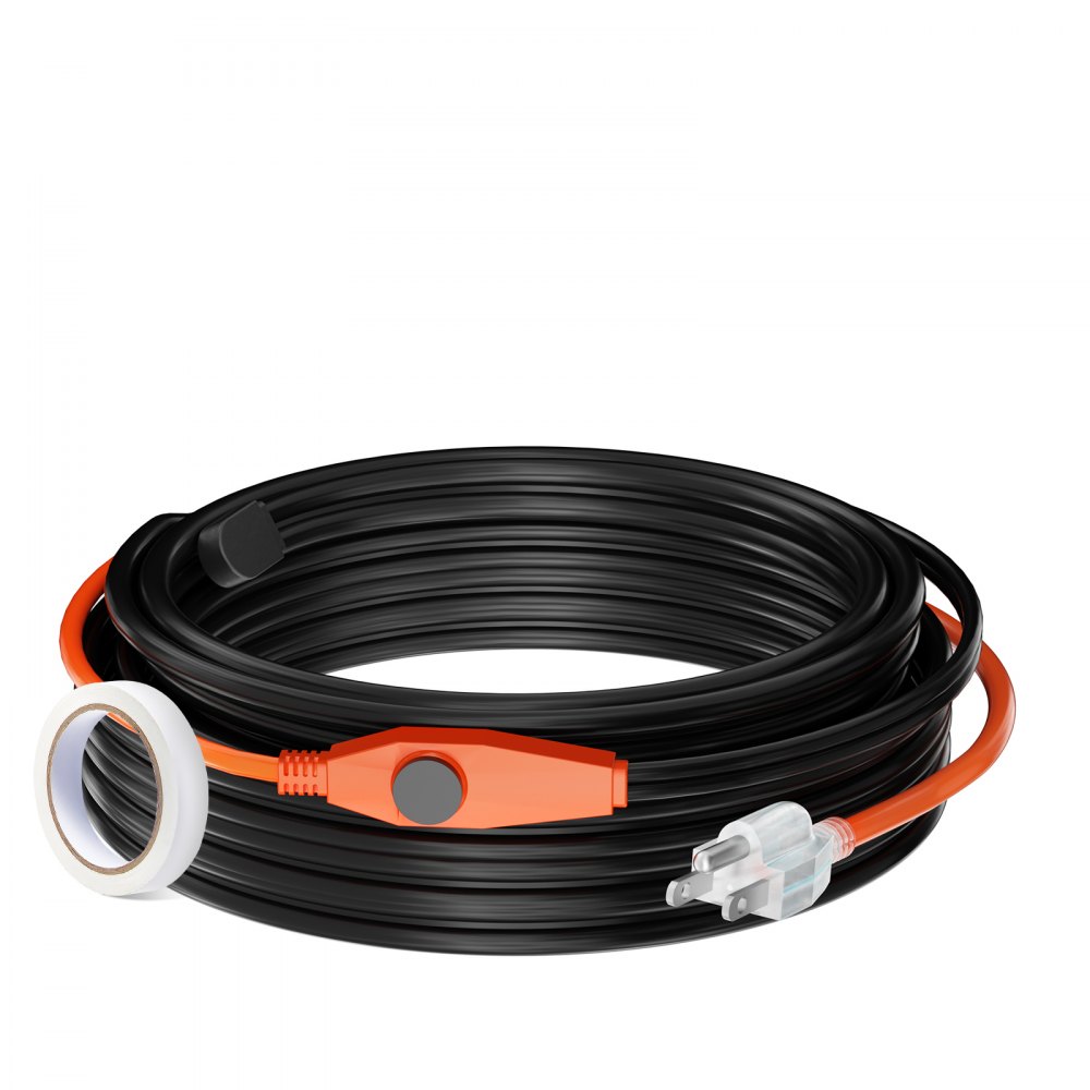 VEVOR Cable Calefactor para Tuberías 25m 23W/m Cinta Calefactora para Tuberías