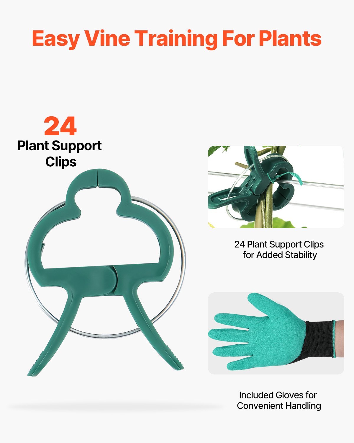 VEVOR Enrejado para Pepinos para Plantas Trepadoras 90 x 140 cm Juego de Enrejado de Pepino Plegable con Clip para Plantas, Enrejado de Metal para Jardines Elevados para Tomates, Pepinos, Galvanizado