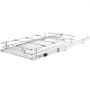 VEVOR Organizador Extraíble Debajo del Fregadero 315x420x85 mm Cesta Deslizante 1 Nivel de Acero Cromado Cajón Deslizante Carga de 13 kg Deslizamiento Suave Tamaño de Instalación 345x450x185 mm