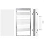 VEVOR Organizador Extraíble Debajo del Fregadero 315x420x85 mm Cesta Deslizante 1 Nivel de Acero Cromado Cajón Deslizante Carga de 13 kg Deslizamiento Suave Tamaño de Instalación 345x450x185 mm
