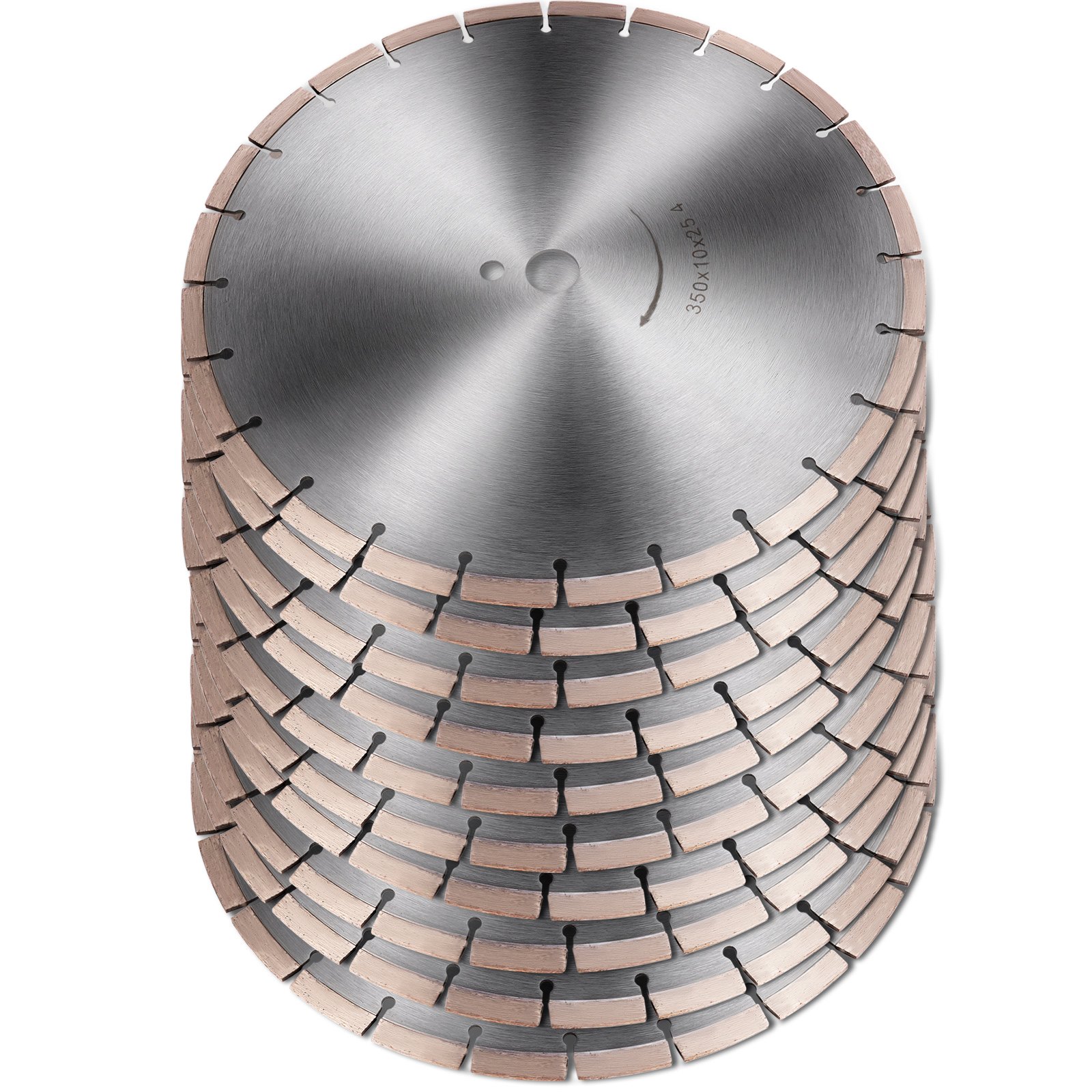 Vevor 11 Discos De Diamante De 350 Mm Con Borde Afilado Para Afilar Cerámica