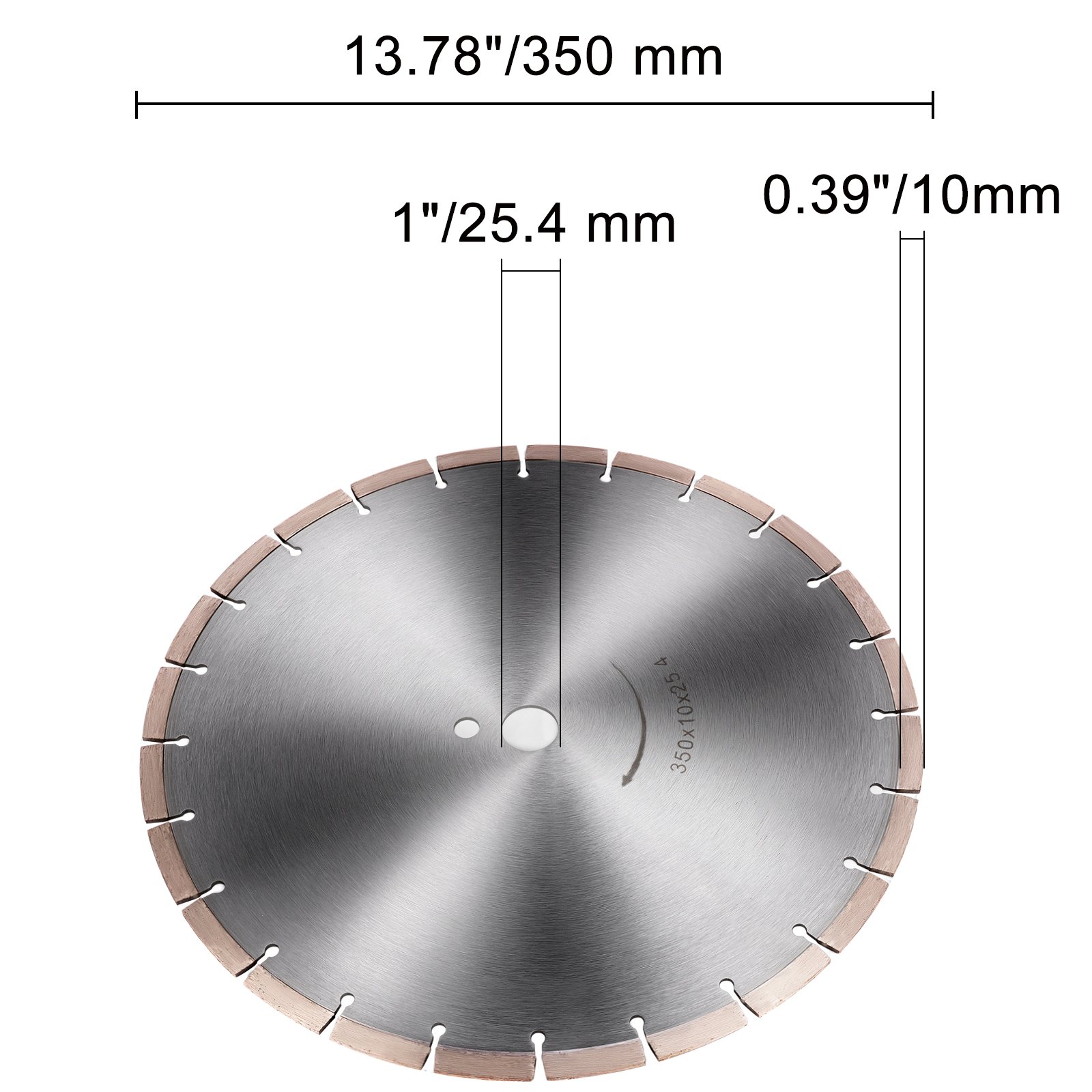 Vevor 6 Discos De Diamante De 350 Mm Con Borde Afilado Para Afilar Cerámica