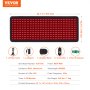 VEVOR Estera de Terapia de Luz Roja LED para el Cuerpo 815 x 310 x 12 mm, 40 W