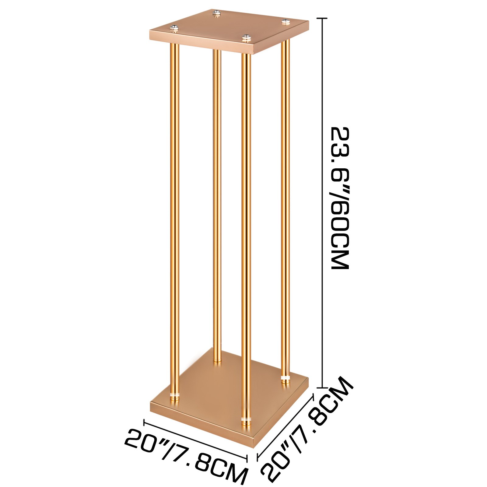 Estantería De Flores De Metal 60cm Soporte De Maceta Dorado 11pcs Para Bodas