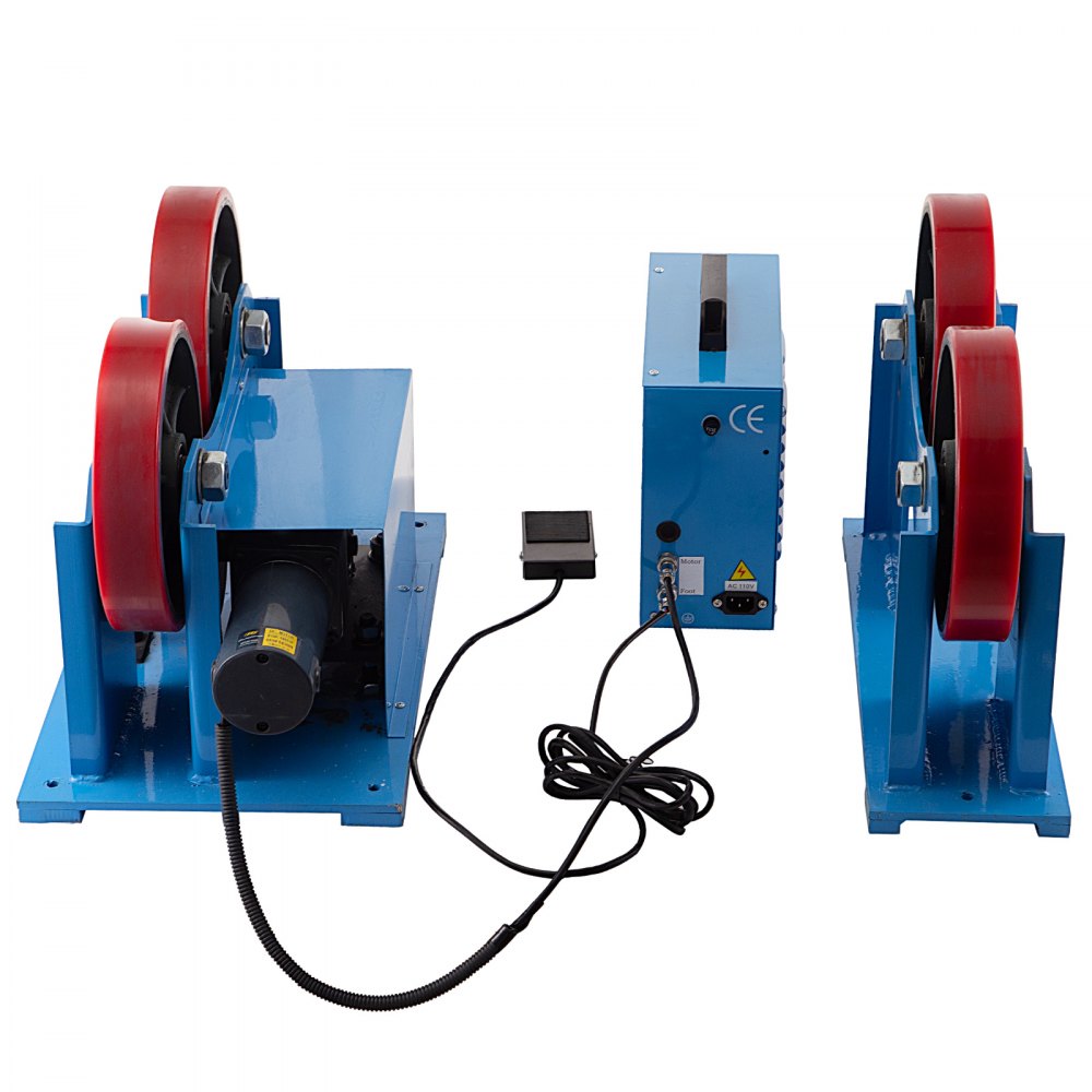 VEVOR Placa Giratoria de Soldadura, CA 220 V 50 Hz 1.000 kg Posicionador Rotativo de Soldadura, 0 - 2.000 r/min Rango de Diámetro 20 - 700 mm Posicionador de Mesa Giratoria para Tubos de Soldadura