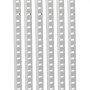 VEVOR 6 PCS Riel Horizontal para Estante de 923 x 17 x 6,5 mm de Acero al Carbono Laminado en Frío con 24 Tornillos Ideales para Estanterías de Pared, Armarios y Organización, Color Plata Brillante