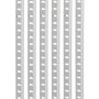 VEVOR Shelf Pilasters, 923 mm, Pack of 8, Adjustable Steel Shelf Brackets, Insert Pilaster Standard with 32 Screws, Suitable for Wall Shelving Systems, Cabinet Organization