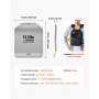 VEVOR Curved Weight Vest Plates, 6.6 kg Pairs, Premium Steel Tactical Weighted Plates for Vest, Ergonomic Design, for Strength Endurance Training, Running, Jogging, Fitness, Heavy Workouts