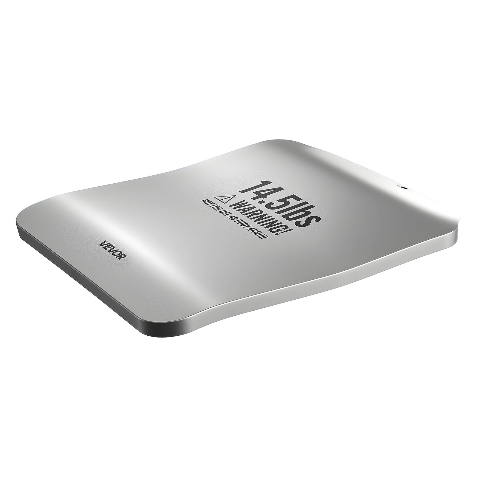 VEVOR Placas de Peso para Chalecos Curvas, 2 Placas Lastradas de 6,6 kg, Chaqueta de Peso de Acero, Diseño Ergonómico, para Entrenamiento de Fuerza, Carrera, Fitness, 301,5 x 250 x 27 mm, Gris