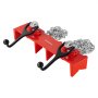 VEVOR Pipe Welding Vise, 12.7-203.2 mm Pipe Welding Clamp with Double Chains & Crank Handles, Heavy-Duty Cast Iron Welding Vise for a Variety of Pipes