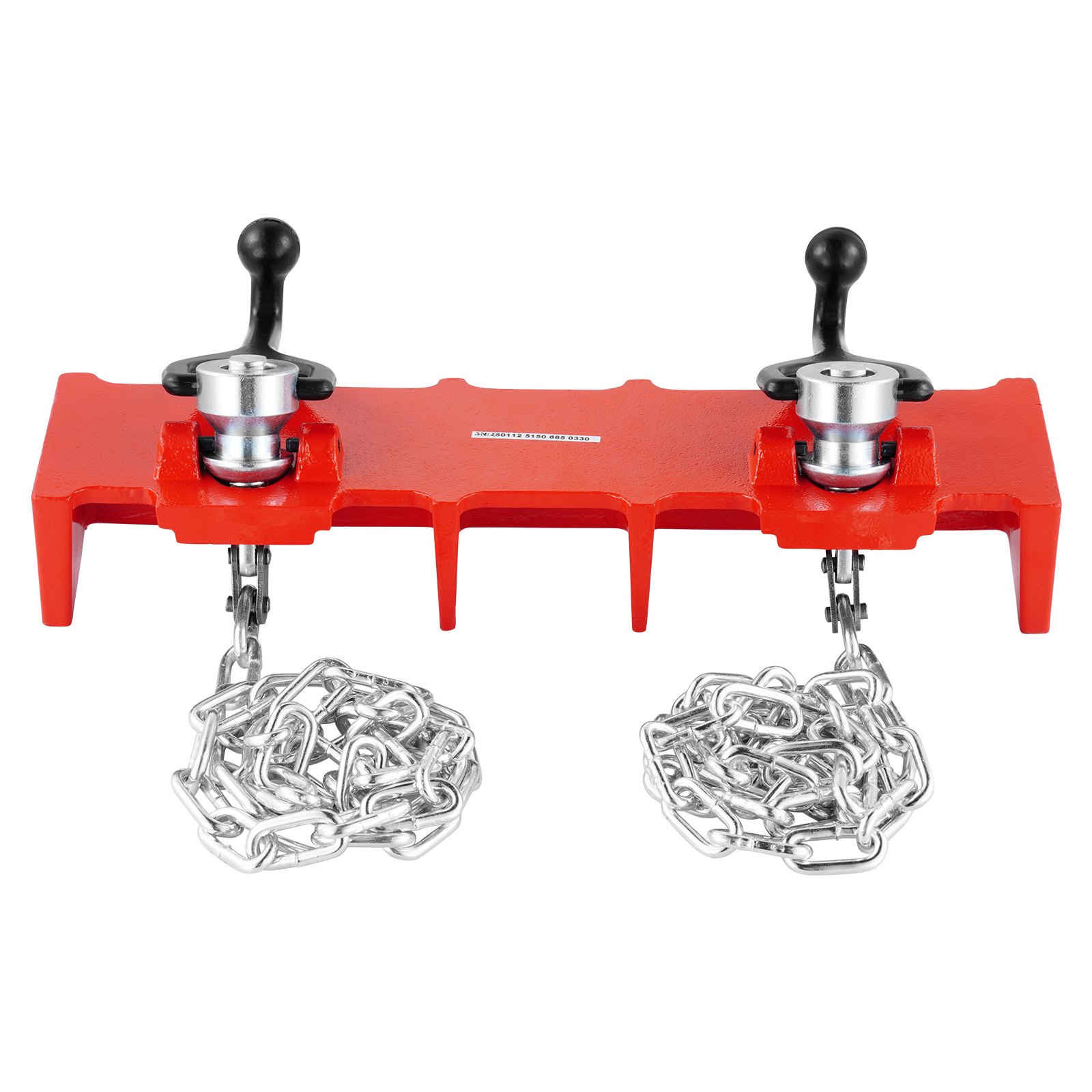 VEVOR Tornillo de Banco para Soldar Tuberías de Hierro Fundido de Alta Resistencia, Abrazadera para Soldar Tuberías de 1,27 a 20,32 cm con Cadenas Dobles y Manivelas, para Una Variedad de Tuberías