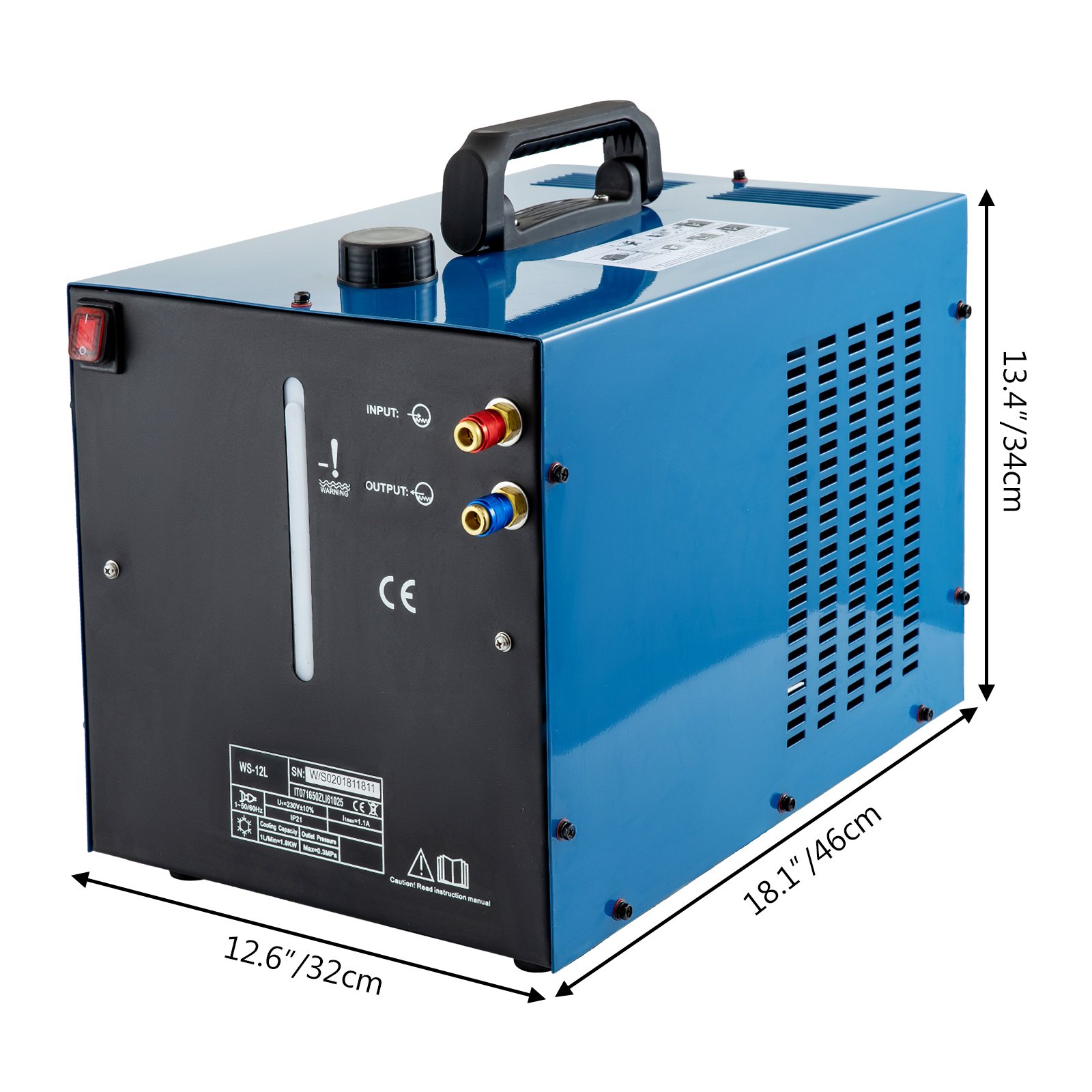 Enfriador De Agua Para Antorcha Soldador Tig 1900w 12l Máquina De Enfriamiento