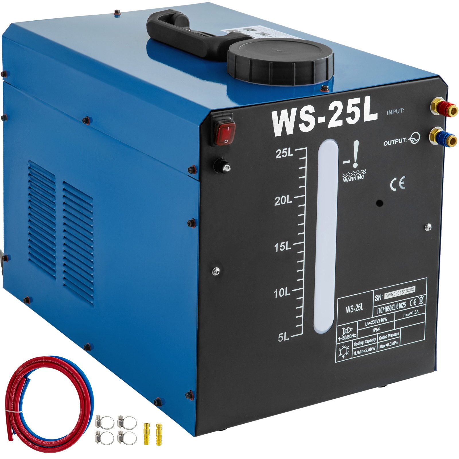 Enfriador De Agua De 25l Para Soldadura Sistema De Refrigeración Por Agua 2.8kw