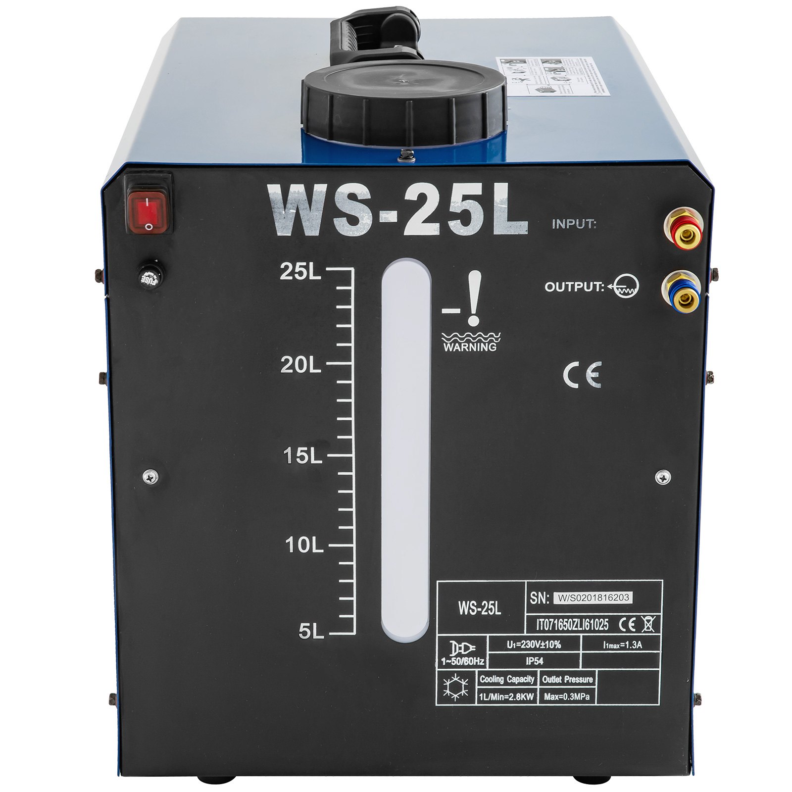 Enfriador De Agua De 25l Para Soldadura Sistema De Refrigeración Por Agua 2.8kw
