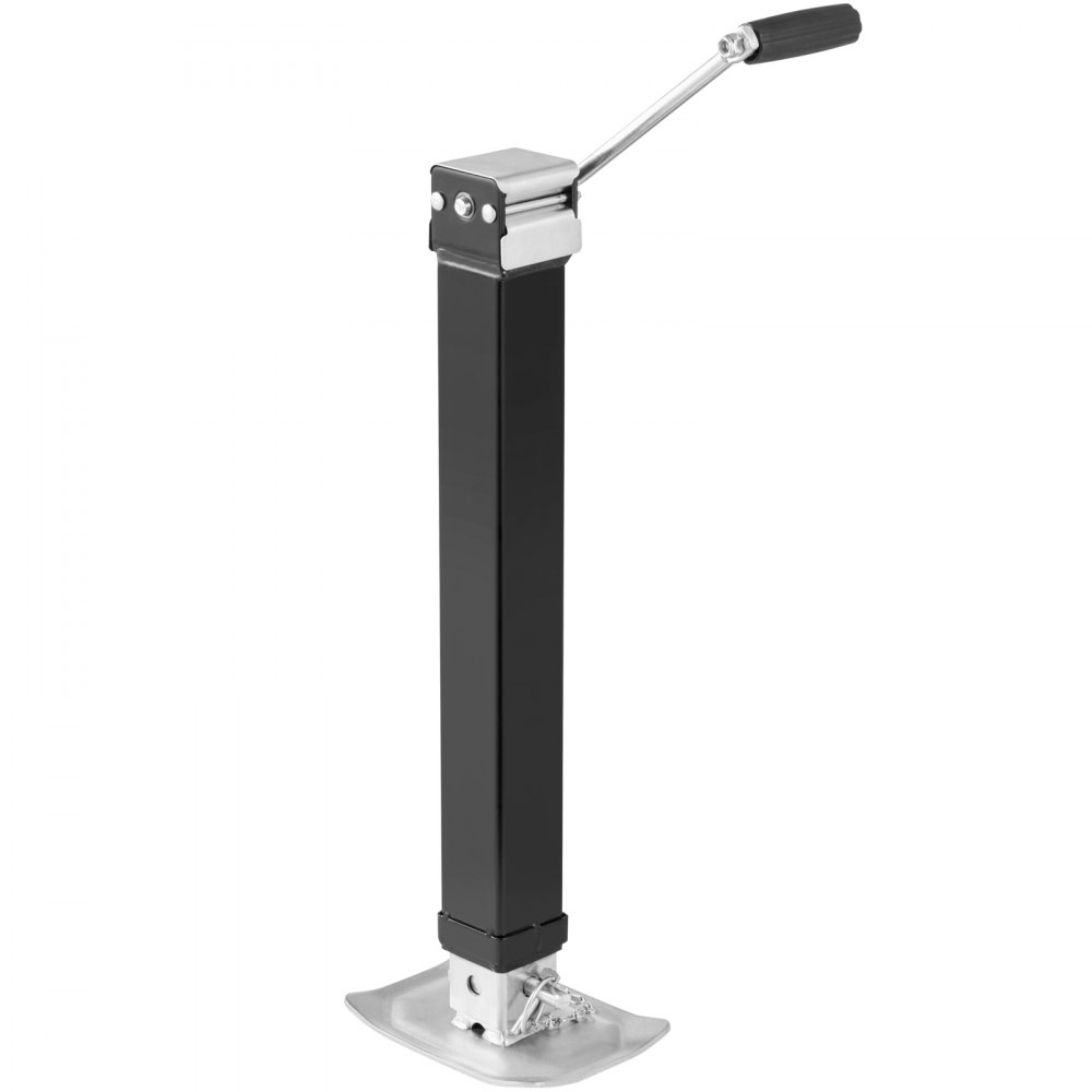 VEVOR Gato para Remolque Soporte para Gato para Remolque de Soldadura Carga 3629kg con Manivela para Levantar Remolques de Autocaravanas, Remolques de Caballos, Remolques Utilitarios, Remolque de Yate