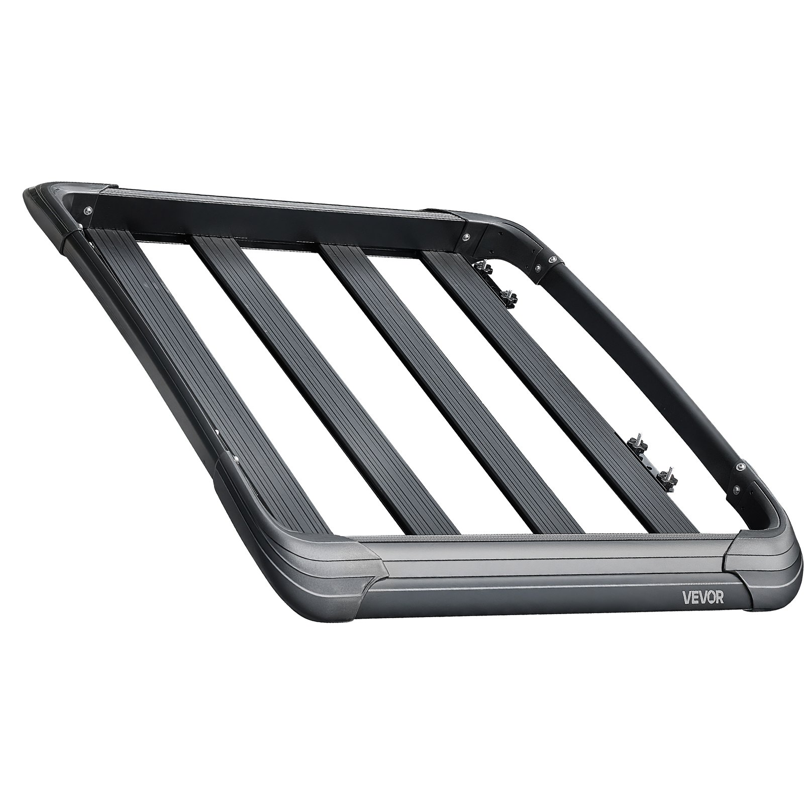 VEVOR Cesta para Portaequipajes de Techo 121,6x102x14,2 cm Cesta de Carga Universal para Techo Carga Máxima de 68 kg Soporte para Equipajes Protección Contra el Viento para SUV, Camión, Coche