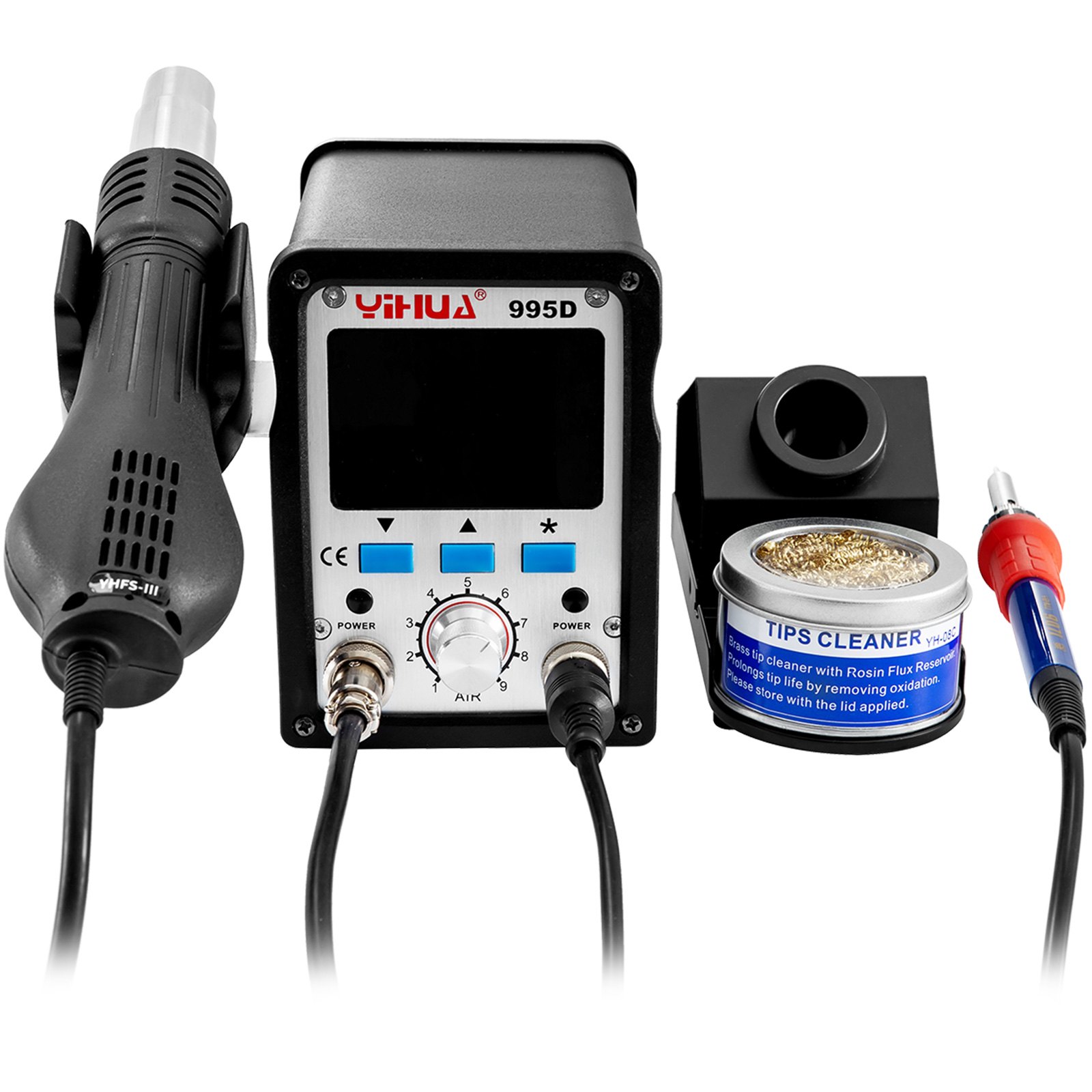 995d Estación De Soldadura 720w Estación De Soldadura De Aire Caliente 2 En 1