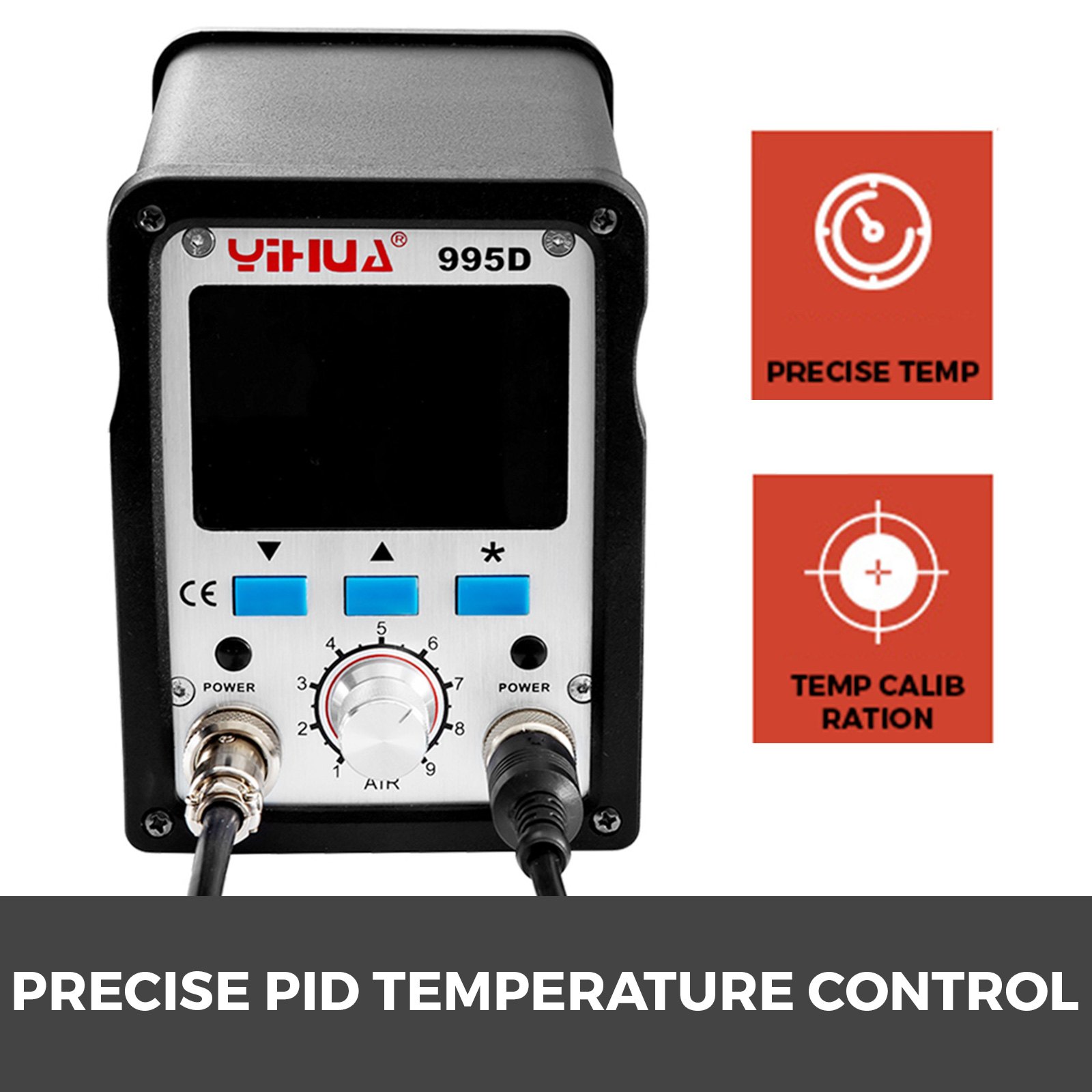 995d Estación De Soldadura 720w Estación De Soldadura De Aire Caliente 2 En 1