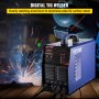 VEVOR Soldador Inversor TIG 220 V 200 A Soldador Inverter para Soldadura TIG 3 en 1 Sistema de Refrigeración Equipo de Soldadura Inverter AC DC 435x210x350 mm con Tecnología IGBT para TIG, MMA y ARC