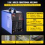 VEVOR Soldador Inversor TIG 220 V 200 A Soldador Inverter para Soldadura TIG 3 en 1 Sistema de Refrigeración Equipo de Soldadura Inverter AC DC 435x210x350 mm con Tecnología IGBT para TIG, MMA y ARC