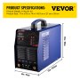 VEVOR Soldador Inversor TIG 220 V 200 A Soldador Inverter para Soldadura TIG 3 en 1 Sistema de Refrigeración Equipo de Soldadura Inverter AC DC 435x210x350 mm con Tecnología IGBT para TIG, MMA y ARC