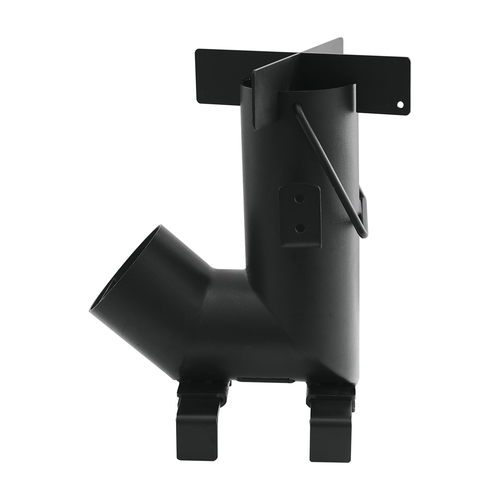 VEVOR Estufa Cohete para Acampar, Estufa Portátil de Leña de Acero al Carbono con Bolsa de Transporte, Asas Laterales, Resistente para Cocinar y Calentar al Aire Libre, Senderismo, Patio, Negro