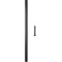 VEVOR Balaustre de Barandilla 101 PCS Balaustre de Aleación de Aluminio 66 x 1,9 cm Balaustre Cuadrado de Barandilla Superficie con Recubrimiento de Polvo Balaustre de Aluminio Negro con 101 Tornillos