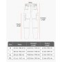 VEVOR Pantalones Resistentes al Fuego, Hombre, 100 % Algodón, con Múltiples Bolsillos y Cintura Elástica, Costuras Reforzadas Antidesgarro, a Trabajos de Soldadura y Ropa Informal, Talla M, Negro
