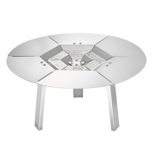 VEVOR Deflector de Calor para Fogatas para Estufa, Protector Redondo de 508 mm para Fogatas de Leña, Difusor de Calor de Acero Inoxidable 304, Cubierta de Quemador Desmontable, φ 508 x 254 mm