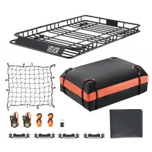 VEVOR Portaequipajes de Techo 162,5x99x10,5 cm Bolsa Portaequipajes para Coche