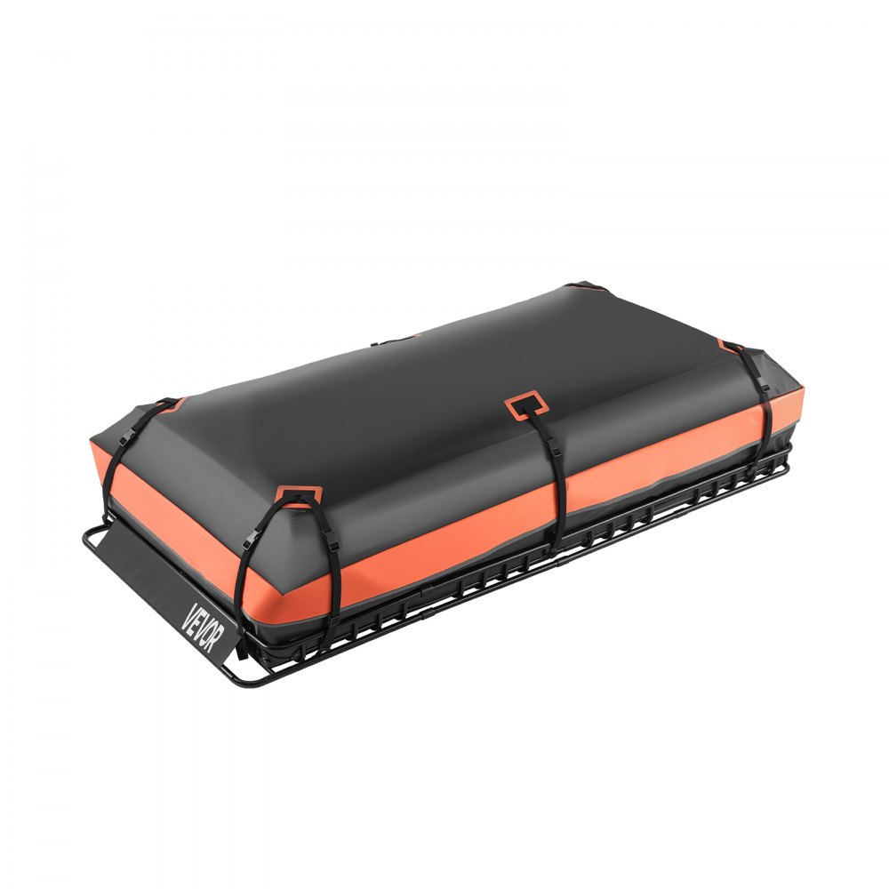 VEVOR Cesta para Portaequipajes de Techo 212x99x10,5 cm Portaequipajes Universal para Techo con Bolsa de Carga 20x10x26 cm Carga Máxima de 113,4 kg Soporte de Equipajes para SUV, Camión, Coche