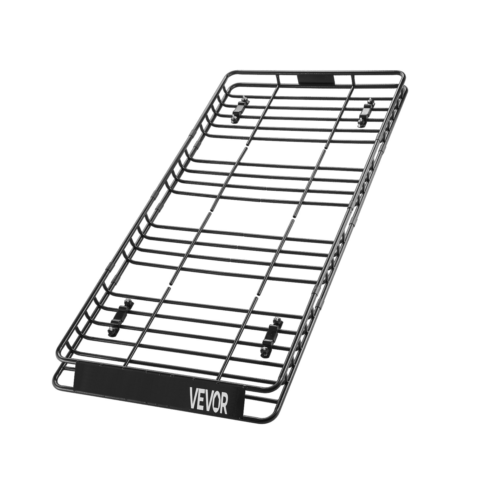 VEVOR Cesta para Portaequipajes de Techo 212x99x10,5 cm Portaequipajes Universal para Techo con Bolsa de Carga 20x10x26 cm Carga Máxima de 113,4 kg Soporte de Equipajes para SUV, Camión, Coche